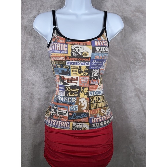 Hysteric Glamour Tops - Hysteric Glamour Magazine Collage Tank Top Womens Size Free Multicolor Y2K